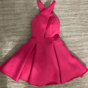 Rachel Allan Hot Pink Dress